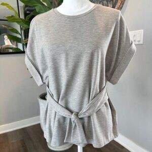 Express Crew Neck Tie Front Tee